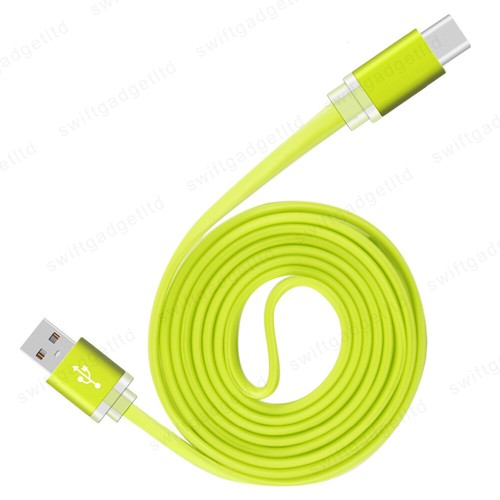 1M Long Flat USB 3.1 Type C Fast Charger USB-C Data Charging Cable Phone Lead - Picture 4 of 11