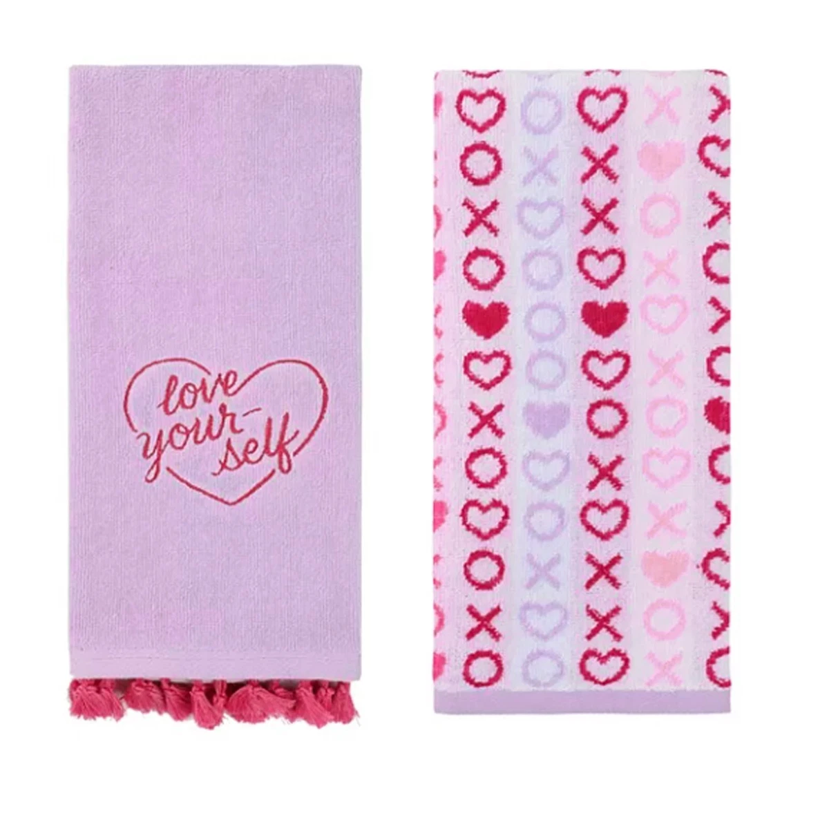 Pink and purple towels hot sale