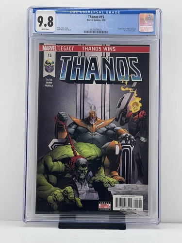 Thanos #15 CGC Graded 9.8 Cosmic Ghost Rider Reveal Hulk Variant NM 2018