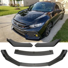 For Honda Civic Si Carbon Fiber Front Bumper Lip Chin Spoiler Splitter Body Kit