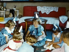 8mm Film 1955 Children's Birthday 1950s Home Movie Girls Boys Cake Presents