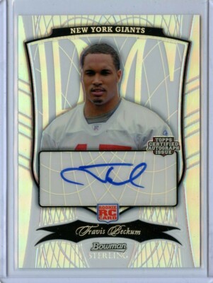 2009 Bowman Sterling Refractor #138 TRAVIS BECKUM  ''rookie'' Card, Auto /75