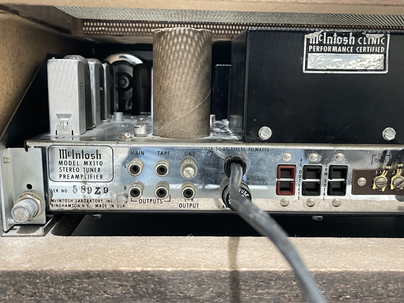 McIntosh MX110z Tube Stereo Preamp PreAmplifier eBay