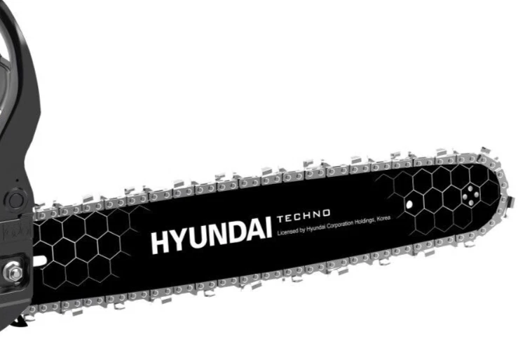 MOTOSEGA MOTO SEGA DA ABBATTIMENTO MOTORE A SCOPPIO 2T 60 CM HYUNDAI 56CC - Immagine 3 di 4