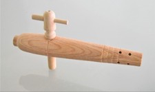 Wooden Barrel Tap 7" Perforated / Hardwood Cask Ale Spigot / Home Brewing wood