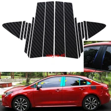 2020 For Toyota Corolla Carbon fiber sticker Car Window Pillar Posts trim 14PCS
