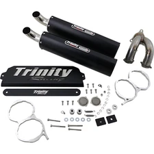 TRINITY RACING 1831-0975 TR-4173S-BK Stage 5 Slip-On Mufflers black
