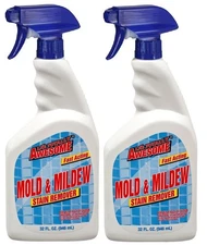 2 PACK- LA's Totally Awesome FAST ACTING Mold & Mildew Stain Remover 32 Fl Oz