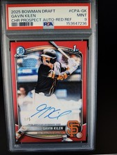 2025 Bowman Draft Gavin Kilen #CPA-GK True Red Refractor 1st Bowman Auto /5