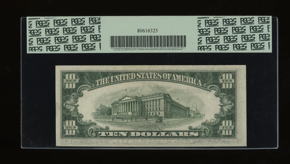 DBR 1950 $10 FRN Wide Cleveland Fr. 2010-Dw PCGS XF-40 Serial D36447810A - Image 2 of 2