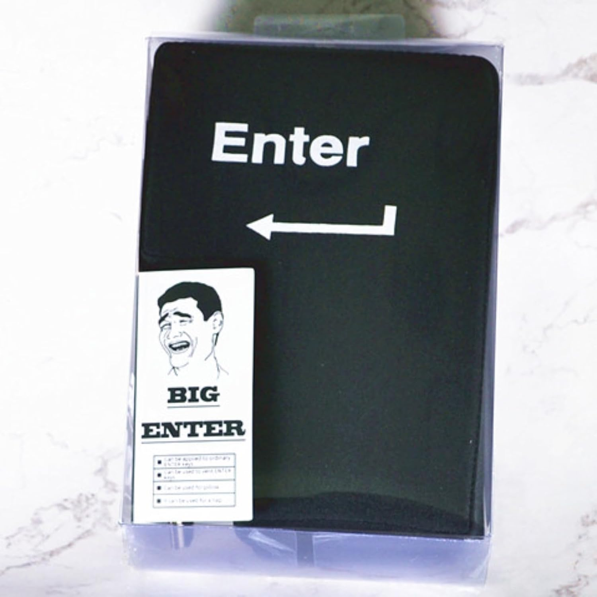 Cuscino Pulsante Enter Gigante USB - Giocattolo Antistress Per Ufficio E Computer