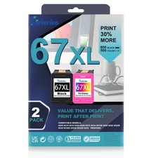 67xl Ink Cartridge Combo 67 Ink for HP Deskjet 6000 6010 6032 6055 6058 6075