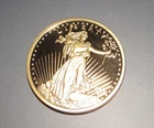 Copy 1933 US Liberty Head Gold $20. Dollar Eagle Clad Coin Copy In Plastic Case
