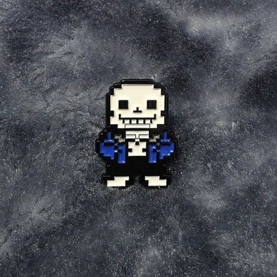 Undertale Sans Skeleton Pixel Gaming Metall Emaille Pin Anstecker