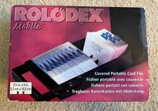 Rolodex Mobile Portable Card File RC24BLK w/ Box Complete Retro Vintage NOS