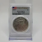 2019 American Silver Eagle $1 - PCGS MS70 - FirstStrike Flag Label - Collectors!