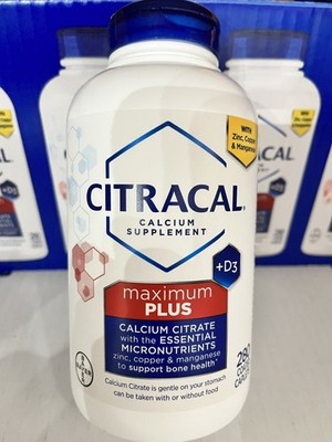 Citracal Maximum Plus Calcium Citrate + D3, 280 Caplets - Fresh