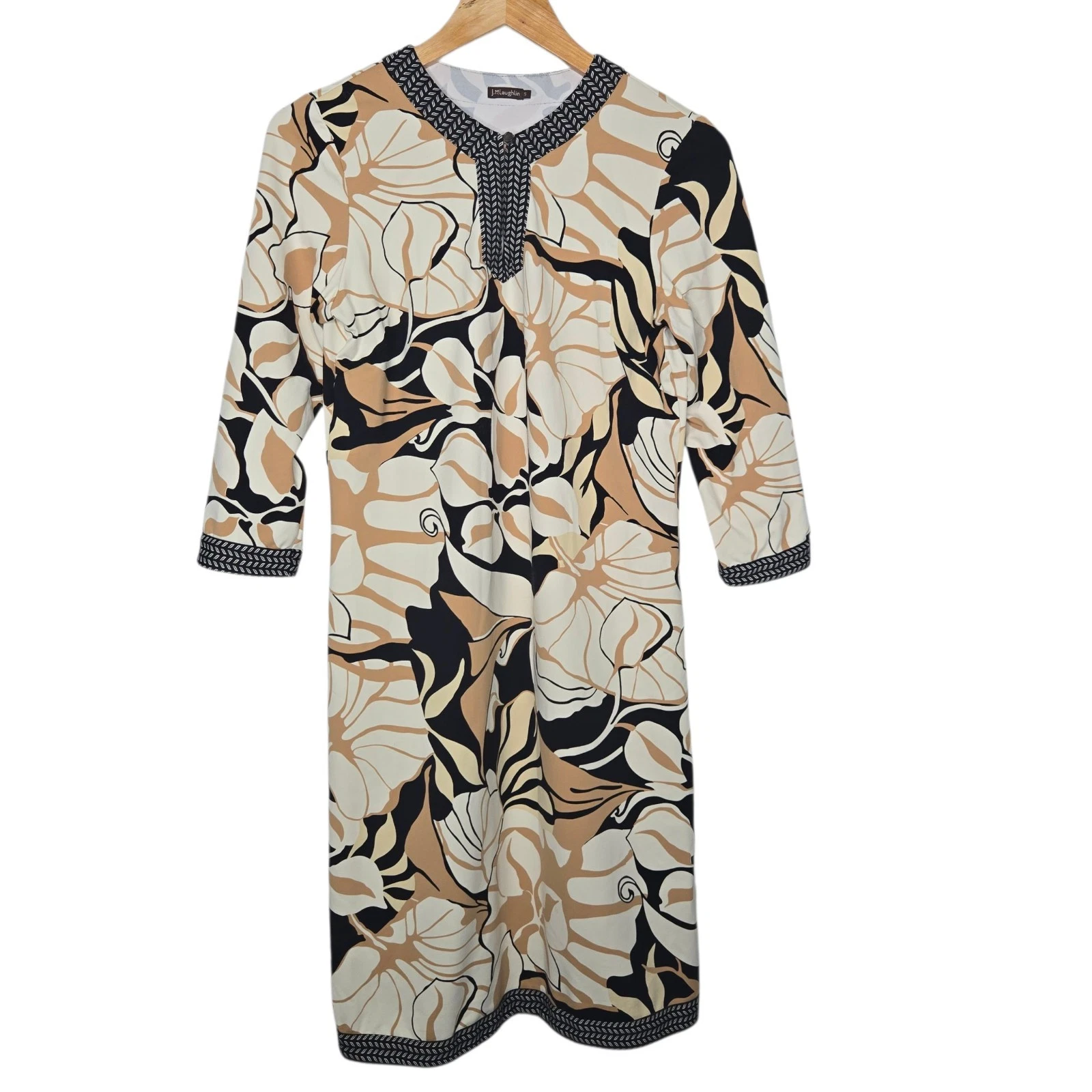 VETEMENTS Abito resort J McLaughlin preppy stampa floreale astratta Catalina tessuto piccolo