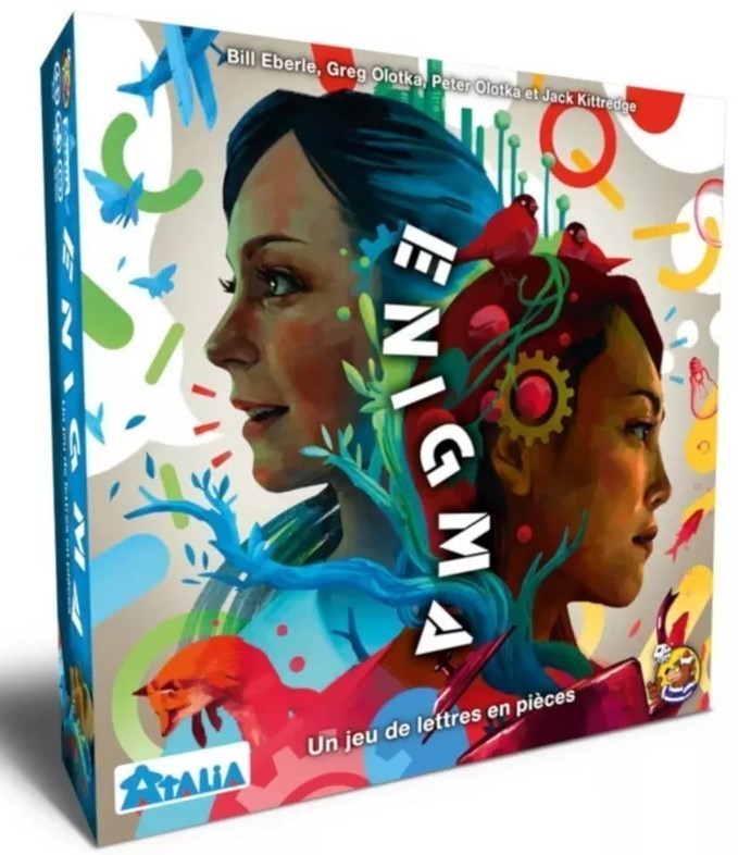 Jeux de société Enigma en bois naturel pour toute la famille