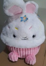 NEW FAO Schwarz 12" Glow Brights Bunny Cupcake Plush, Light Up  Sounds