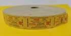 Vintage 1987 Joyland Amusement Park Ticket Roll Coke WIBW TV Topeka KS RARE