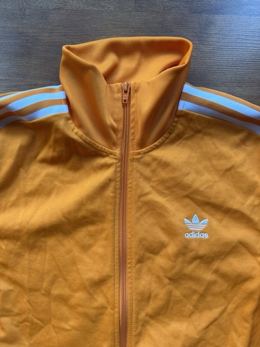 Adidas Herren Trainingsjacke L Orange SST Trefoil Firebird Originals SST High Neck