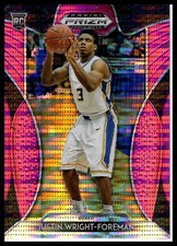 2019 Panini Prizm Draft Picks #55 Justin Wright-Foreman Prizms Pink Pulsar