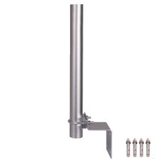 16" Antenna Pole Mount for Outdoor Antennas with U-Bolt and Bracket