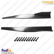 Universal Black Side Skirt Rocker Splitters Winglet Diffuser Wings 34" x 3.7"