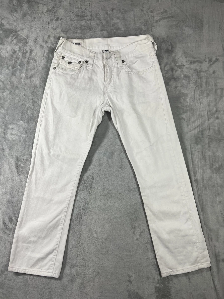 True Religion White Jeans for Men in 32 Inseam for sale | eBay