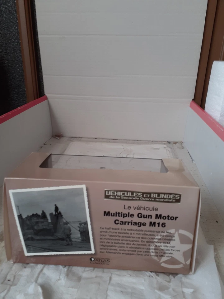 Superbe Half Track M 16 antiaérien US Army France 1944 Ixo Atlas 1/43 - Photo 3/4