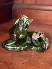 Fenton Green Key Lime Horse Foal Signed Shelley Fenton Hand Painted and Signed