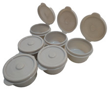 6 pcs Small Food Storage Containers with Lids Sauce Cups Leak Proof Reusable