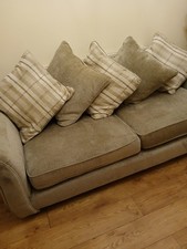 DFS 3 To 4 Seater Sofa In Champagne, No Marks . Purchased at Christmas