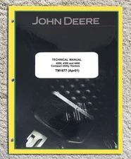 John Deere 4200. 4300, 4400 Utility Tractor Service Technical Manual - TM1677