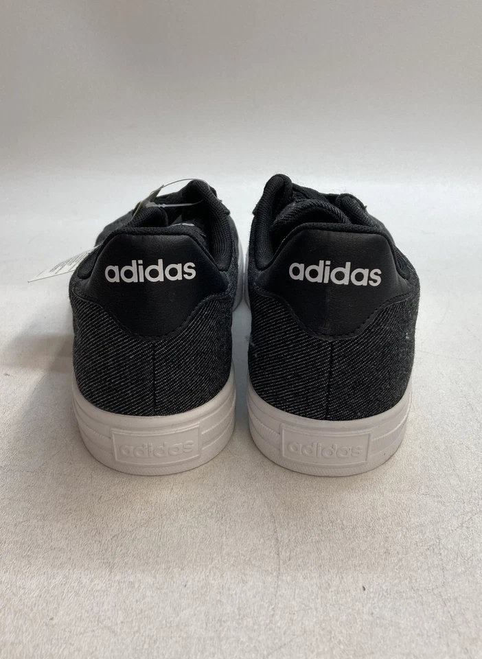 Tênis de basquete Adidas Daily 2.0 preto denim cano baixo tamanho 8 novo com etiquetas - Imagem 3 de 4