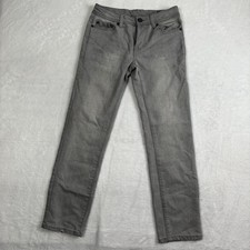 Buffalo David Bitton Evan Slim Straight Fit Grey Jeans Youth SIze 10