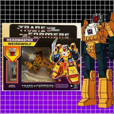 Transformers Headmaster Weirdwolf & Monxo G1 Retro figure MISB Walmart 2021
