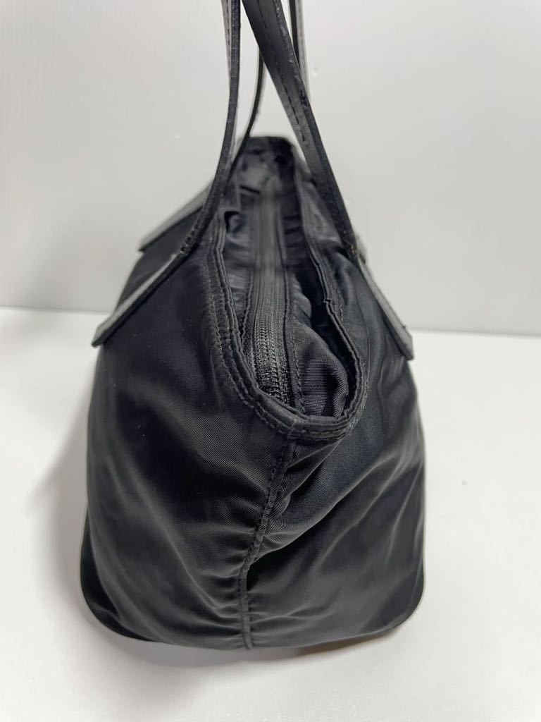 Prada Triangle Logo Plate Mini Nylon Tote Bag Vintage Authentic thumbnail 4