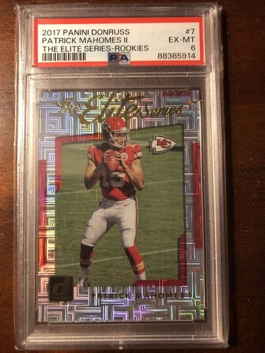 2017 Panini Donruss - The Elite Series Rookies Patrick Mahomes II #7 (RC) PSA 6