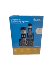 AT&T 2 Handset Answering System Wireless PHONE DLP72212 W/Connect-Cell Caller ID