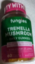 Fungies Tremella Mushroom Gummies Strawberry & Lemon 60 Servings Healthy Skin 