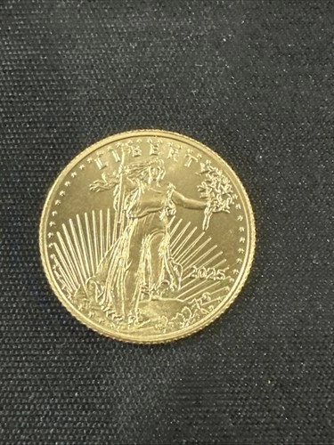 $520 to $580 Value 2025 US Mint Gold American Gold Eagle (1/10 oz) $5  BU Coin