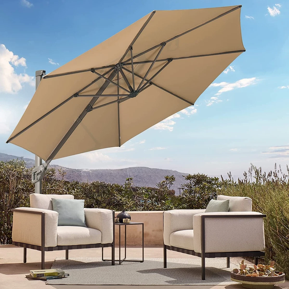 Large patio umbrellas deals
