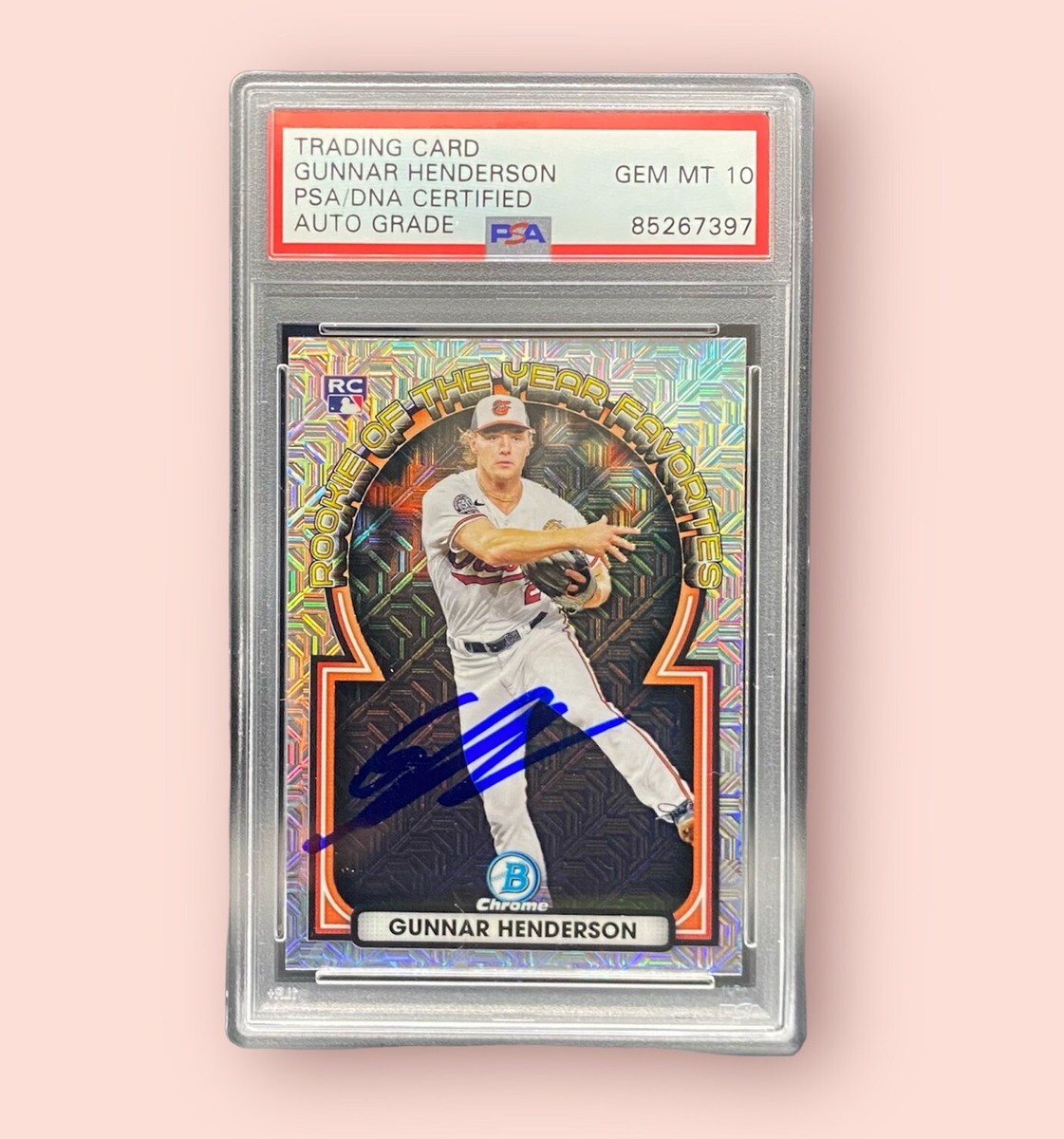 Gunnar Henderson Signed Auto 2023 Bowman Rookie Of Year Mega Gunnar Henderson Signed Auto 2023 Bowman Rookie Of Year Mega