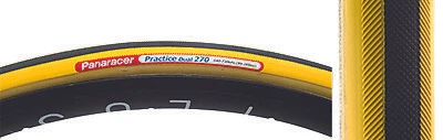 Panaracer Practice Tubular Tire Dual 700x22 Bk/yl 42mm Removable Valve - Picture 1 of 1