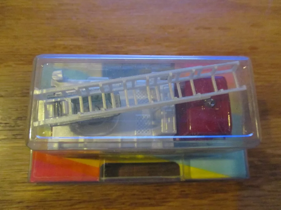 Norev Red and Silver Fire Truck HO Scale MIP France w Free ship! - Image 2 of 4