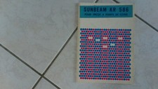80er Jahre - Anleitung - Prospekt - Strickmaschinen SUNBEAM KR 586 - Vintage!