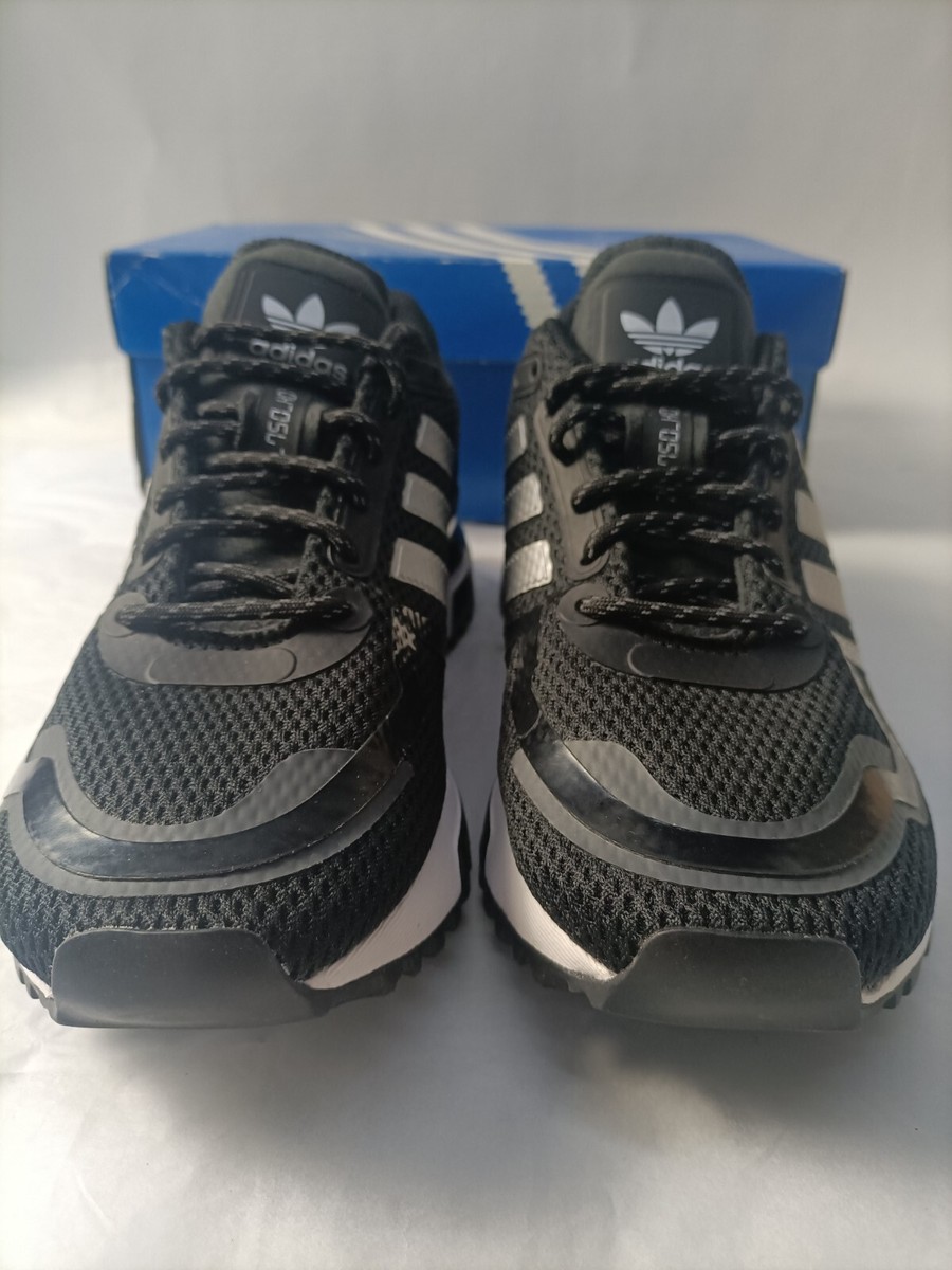 ♪ Adidas ZX 750 HD Textile Trainers FX7342 Black/Silver/White UK5