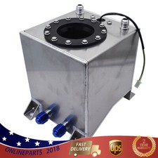 1 Pcs 2.5 Gallon 10l Fuel Cell Tank Aluminum Racing Drift W Level Sender